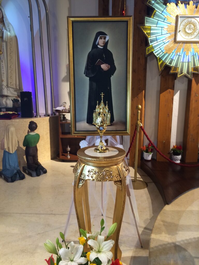 L’arrivo della reliquia di Santa Faustina al Santuario di Cardolo