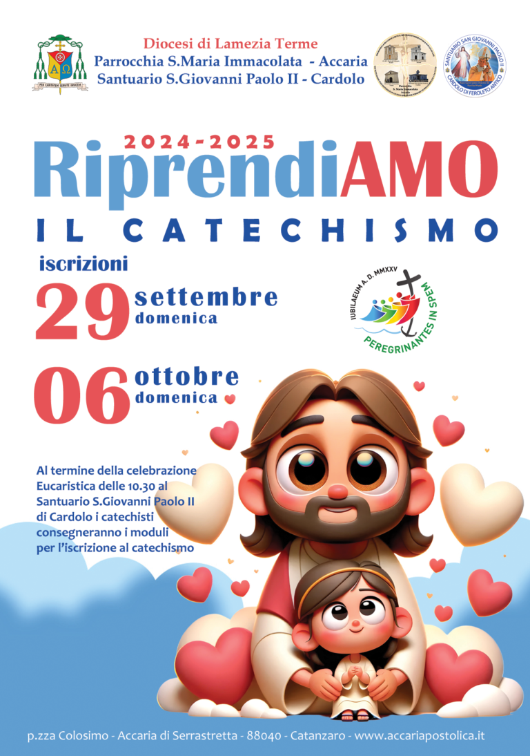 RiprendiAMO il catechismo – Iscrizioni